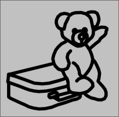 gravemarker symbol teddy